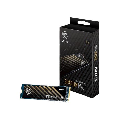 SSD MSI SPATIUM M450 M.2 1TB GEN 4X4 NVME 3600MB/s	