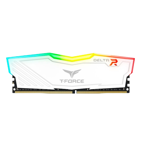 MEMORIA RAM, T-FORCE, DELTA RGB, 16GB DDR4 3200MHZ BLANCO