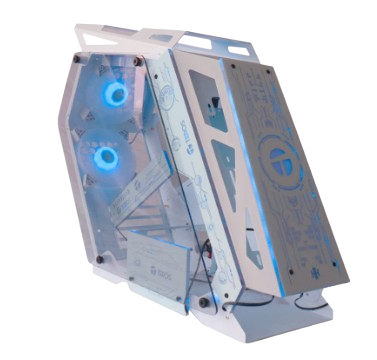 CASE TEROS TE-1312 NEGRO VIDRIO TEMPLADO 4FAN RGB	